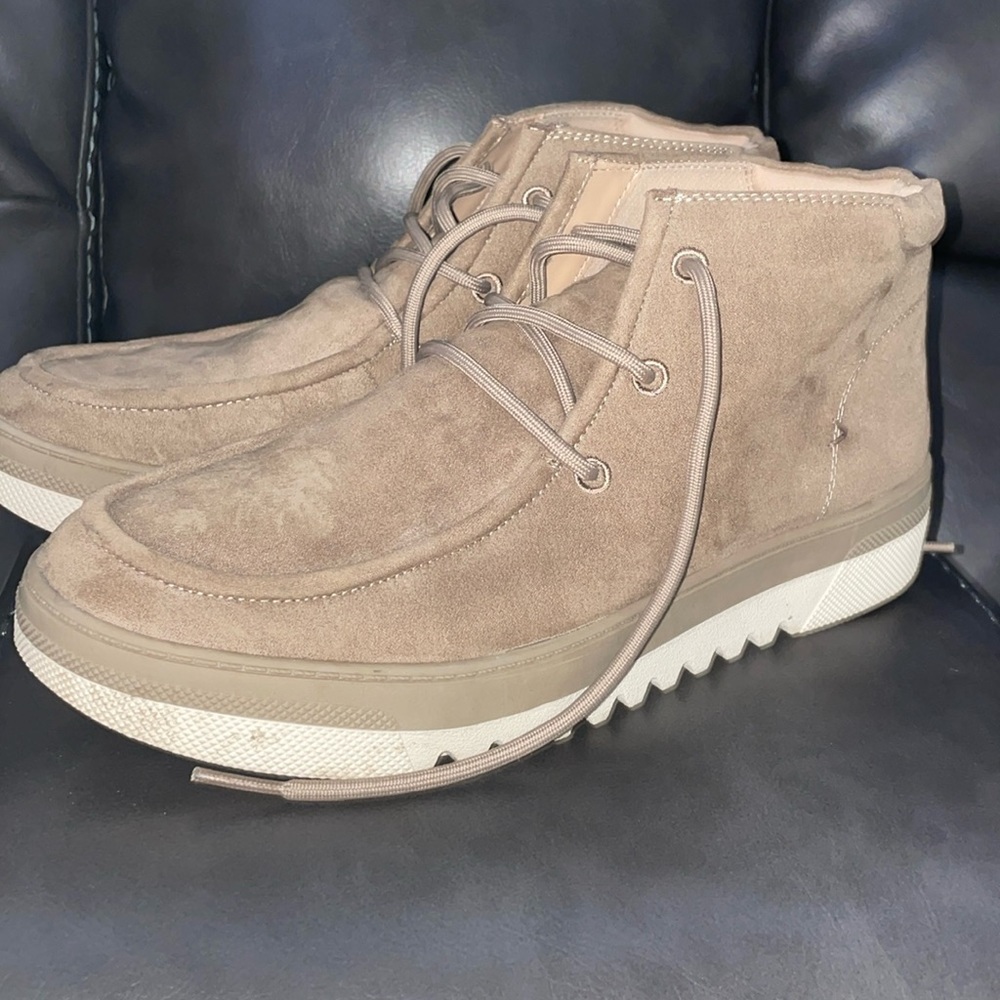Dr. Scholl's Taupe Suede Ankle Booties